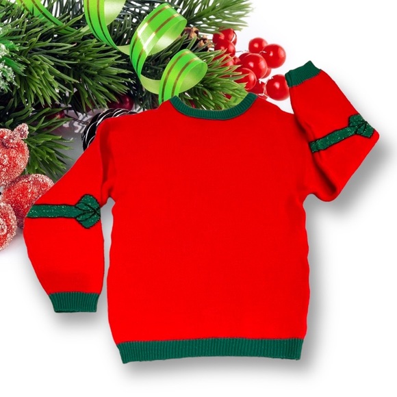 Vintage Christmas Mickey & Minnie Mouse Sweater - Picture 3 of 3